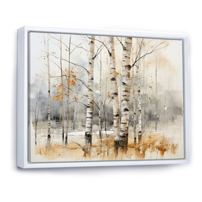Winter Birch Wood Forest I - Tree Birch Wall Art