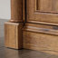 Bureau d'ordinateur avec huche, finition brune-1971380153