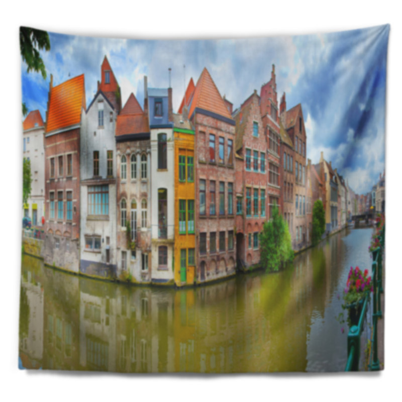 Photographie gand belgique tapisserie de paysage, H 32 po x l 39 po