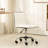 White Chromel Adjustable Air Lift Office Chair-1891098904