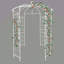 Pavillon de jardin en métal en forme de cage de pergola en forme de cage à oiseaux 81,7 po x 114,2 po-1870107094