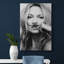 Kate Moss Finger Moustache - Wrapped Canvas Print-607030014