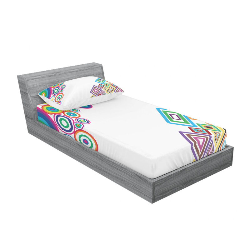 Microfiber Sheet Set, Twin Sheet Set with Fitted Sheet