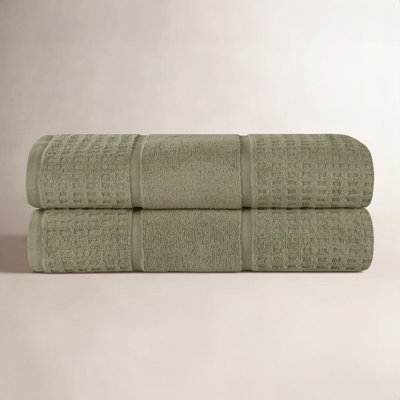 Hiyabel Waffle Cotton Bath Sheet Set