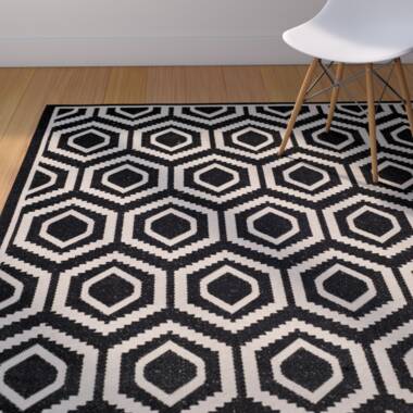 Neutral Hexagon Pattern Area Rug. Indoor or Outdoor Rug 2x3 -   White  area rug living room, Rugs in living room, Honeycomb pattern
