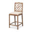 Brighton Upholstered Stool with Solid Wood Frame