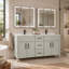 Meuble-lavabo de salle de bain entièrement assemblé Sherwin-Williams® On the Rocks avec quincaillerie noir mat Design House Dawson l 60 po x P 21 po x H 34 po Design House (228453-OTR-FA)-126080760-126283084