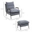 Fauteuil d'appoint inclinable avec repose-pieds Aneshia-297970894