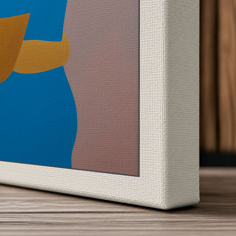 Embrace in Colour Modern - Wrapped Canvas, 30x20 - 76.2 x 50.8 cm, Cream Border