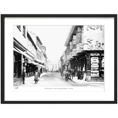 Ipswich, Buttermarket 1893 by Francis Frith - Single Picture Frame Print