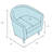 Magdaline Greyson 29" Wide Swivel Barrel Chair-2072130819