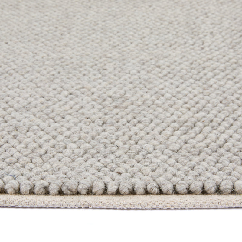 Caragh Solid Colour Hand Woven Area Rug, Rectangle 120 x 170cm