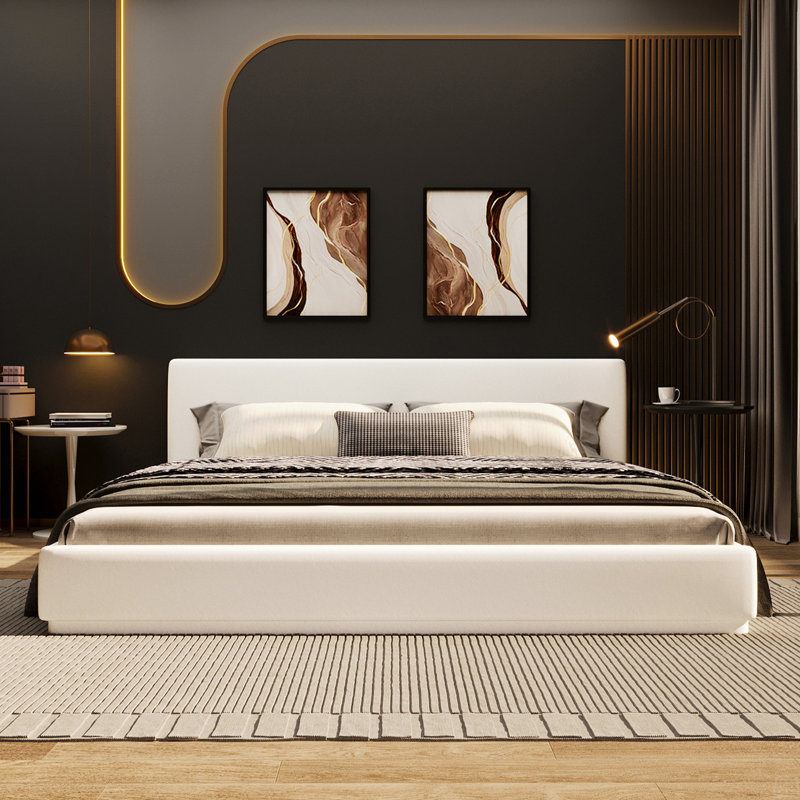 Upholstered Bed, Queen Size, Queen