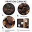 Espresso, feuilles, veines de la nature I - feuilles, art mural pour le salon-1150006117-1150006119-1150006120