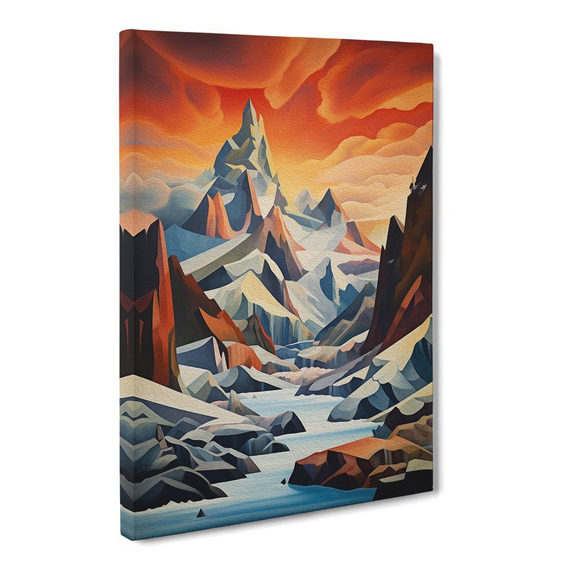 Glacier Dadaism - Wrapped Canvas, 50cm H x 35cm W x 3cm D
