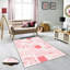 Tapis tissé élégant, 5,6 x 7,5 pieds, 100% polyester, hauteur des poils de 0,3 po | Pois antibactérien, feutre en PVC antidérapant, lavable à la machine | Impression 3D numérique, durable et facile à entretenir - parfaite pour n'importe quelle pièce-391339378
