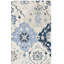 Tapis gris / ivoire / bleu en laine touffeté à la main Taumsauk-718527741