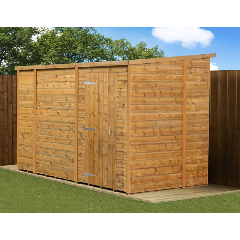 Modular Pent Garden Shed No Windows, 8ft. x 4ft.
