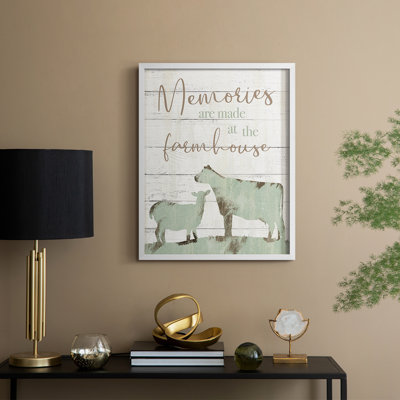 Farmhouse Memories, reproduction encadrée - bois massif