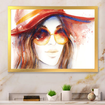 «Stylish Portrait of Vintage Woman III», reproduction sur toile