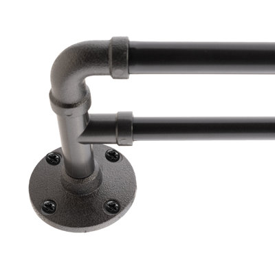 Shongopovi Metal Adjustable Double Curtain Rod