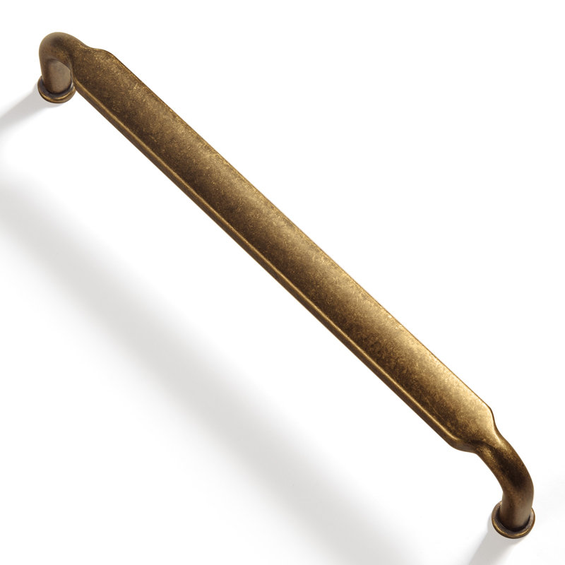 Retro 6 5/16" Center to Center Bar Pull, Antique Brass