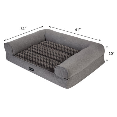 Beautyrest Lux Lounger Memory Foam Couch Bed