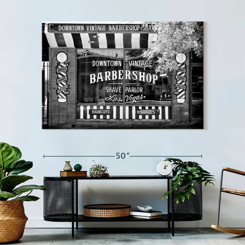 Lilie Barbershop Las Vegas, 34" H x 51" W