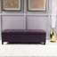 Tissu mauve avec rembourrage confortable - Tissu, pin, contreplaqué pour le siège de rangement de détente et pin compact, fabriqué