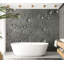 Murale Surface en acier avec gouttes d'eau-805645553