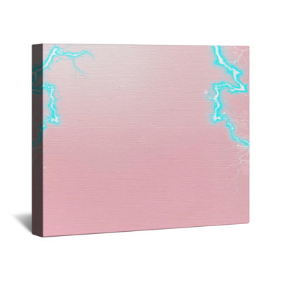 Electric Blue Lightning Canvas Gallery Wrap in Many Sizes