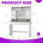 Vanity Desk with Illuminated Mirror and Storage Drawers, Engineered Wood Dressing Table