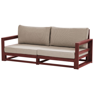 Sione 184cm Wide Mahogany Loveseat with Cushions
