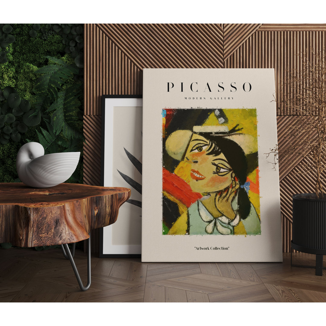 Picasso Art Collection - Frau Mit Hut I Als Leinwandbild