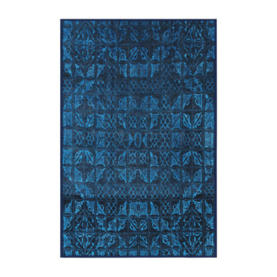 Tapis décoratif multicolore à motif abstrait