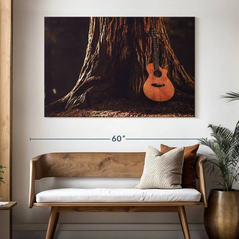 Guitare acoustique Abarca Forest, H 34 po x l 51 po
