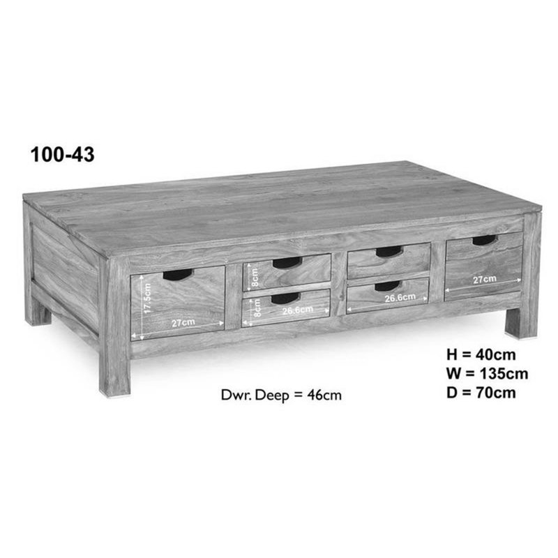 Nature Solid Wood Four Leg Coffee Table