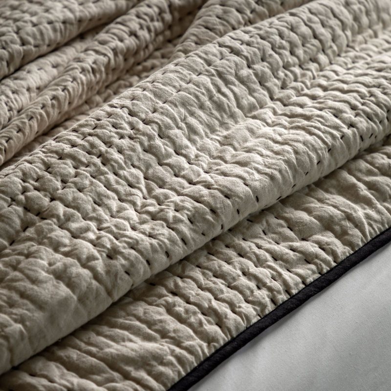 Burdeshaw Cotton Blend Solid Colour Bedspread
