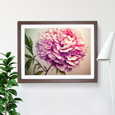 Joyous Peony Flower - Single Picture Frame Painting