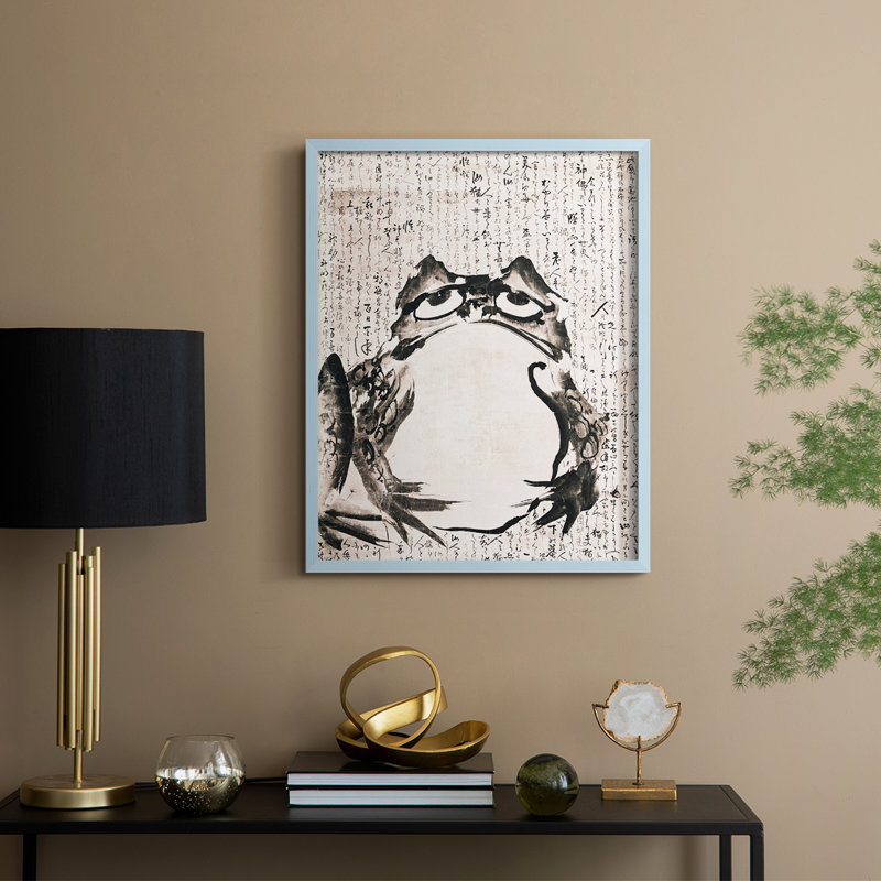 Vintage Animal Print I Framed Print - Solid Wood, H 11 po x l 9 po, Bleu