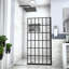 Shower Door Single Panel Frameless Fixed Shower Door, 5/16 In. (8Mm), Open Entry Design