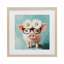 «Nerdy Natalie Piglet», reproduction sous verre encadrée par Tina LeCour-548908008-548908014