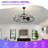 41-Inch Wagon Wheel Chandelier Fan-503017820