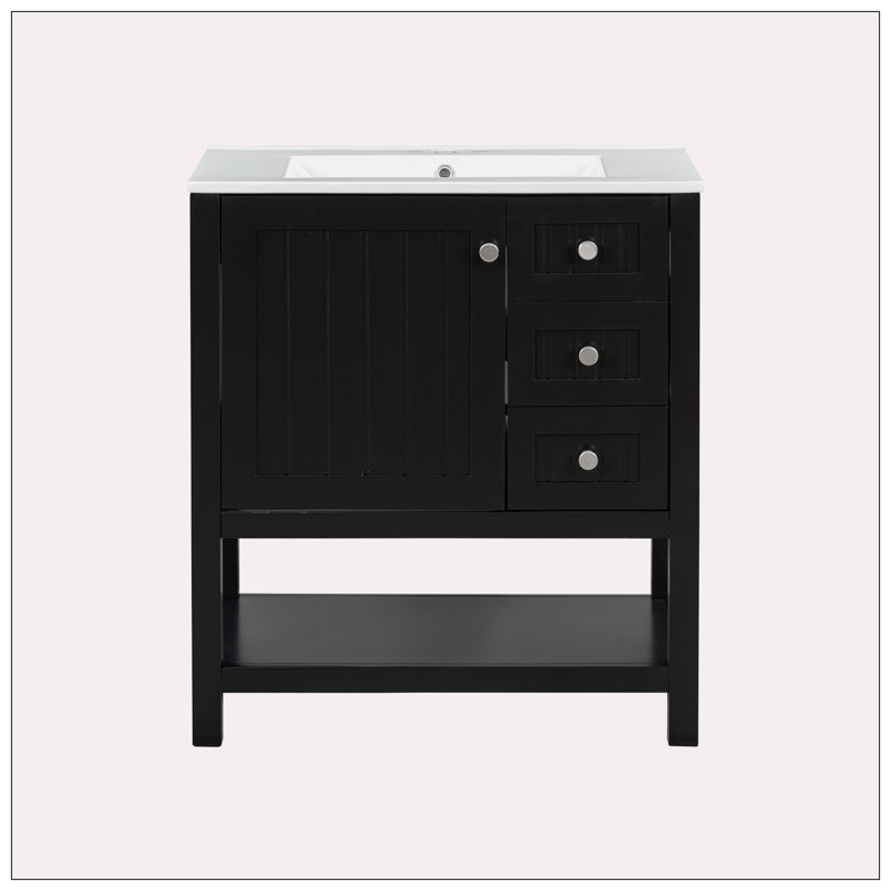 Meuble-lavabo 30 po avec lavabo en céramique