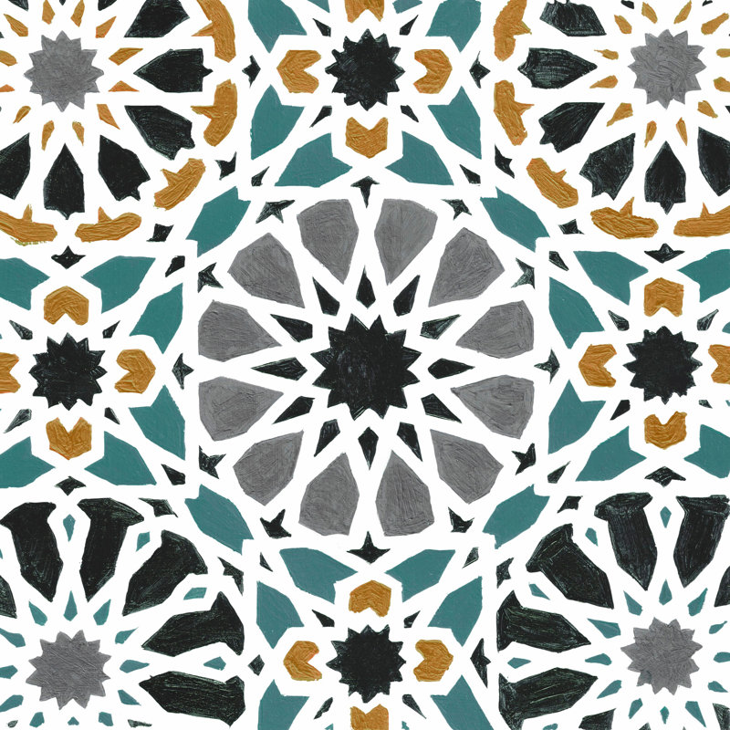 Dayir - Wrapped Canvas Painting, 30cm H x 30cm W