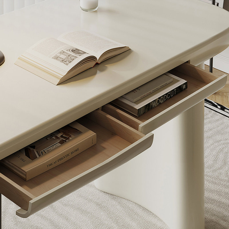 Bureau minimaliste de style français, H 29,53 po x l 55,12 po x P 23,62 po