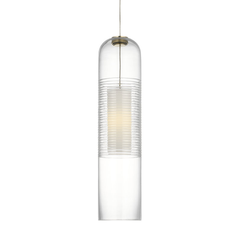Leano 1 - Light Pendant, Hand-Rubbed Antique Brass