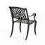 Ensemble de 2 chaises de jardin d'extérieur style campagne moderne