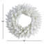 Couronne d'épinette artificielle blanche 18 po pré-éclairée