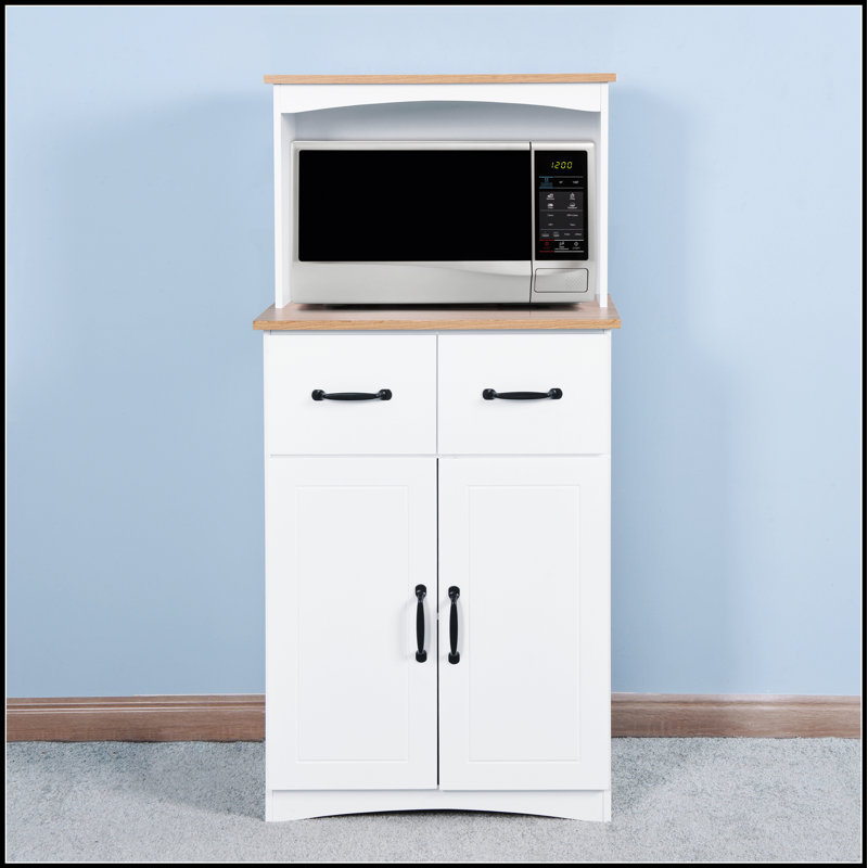 Armoire de rangement polyvalente en bois avec tiroir et tablettes réglables pour les cuisines de campagne et modernes